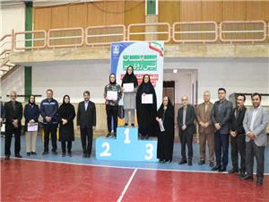 قهرماني تيم تنيس روي ميز دختران دانشگاه مازندران درمنطقه 2 کشور