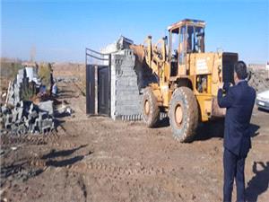 آزادسازي 3000 مترمربع از اراضي کشاورزي مراغه