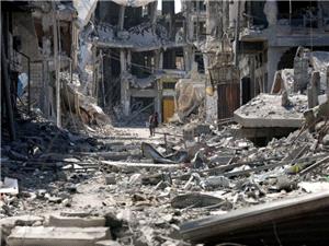 بمباران هوایی و توپخانه ای توسط هواپیماها، قایق ها و توپخانه در جنوب غزه