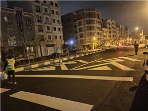 بيش از 7 هزار و 575 متر خطکشي محوري در منطقه 5/اقدامات گسترده خطکشي و ايمن سازي معابر