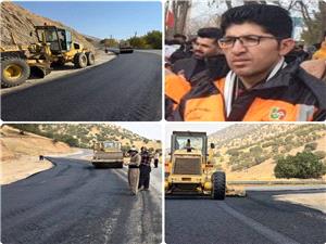 اجراي اصلاح و حذف 15 نقطه پُرحادثه در محورهاي مواصلاتي شهرستان ثلاث باباجاني