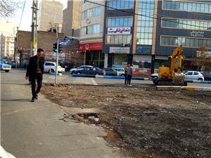 تعريض تقاطع بارون آواک گامي جديد در روانسازي ترافيک قلب تبريز