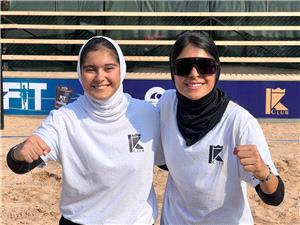 قهرماني فرحبدنيا و حيدري در رقابتهاي تنيس ساحلي جام خليج فارس