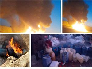 کشف و انهدام دو کارگاه تولید مواد مخدر در افغانستان