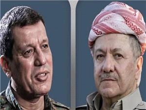 تأکيد بارزاني و فرمانده قسد بر تحکيم صلح و ثبات سوريه